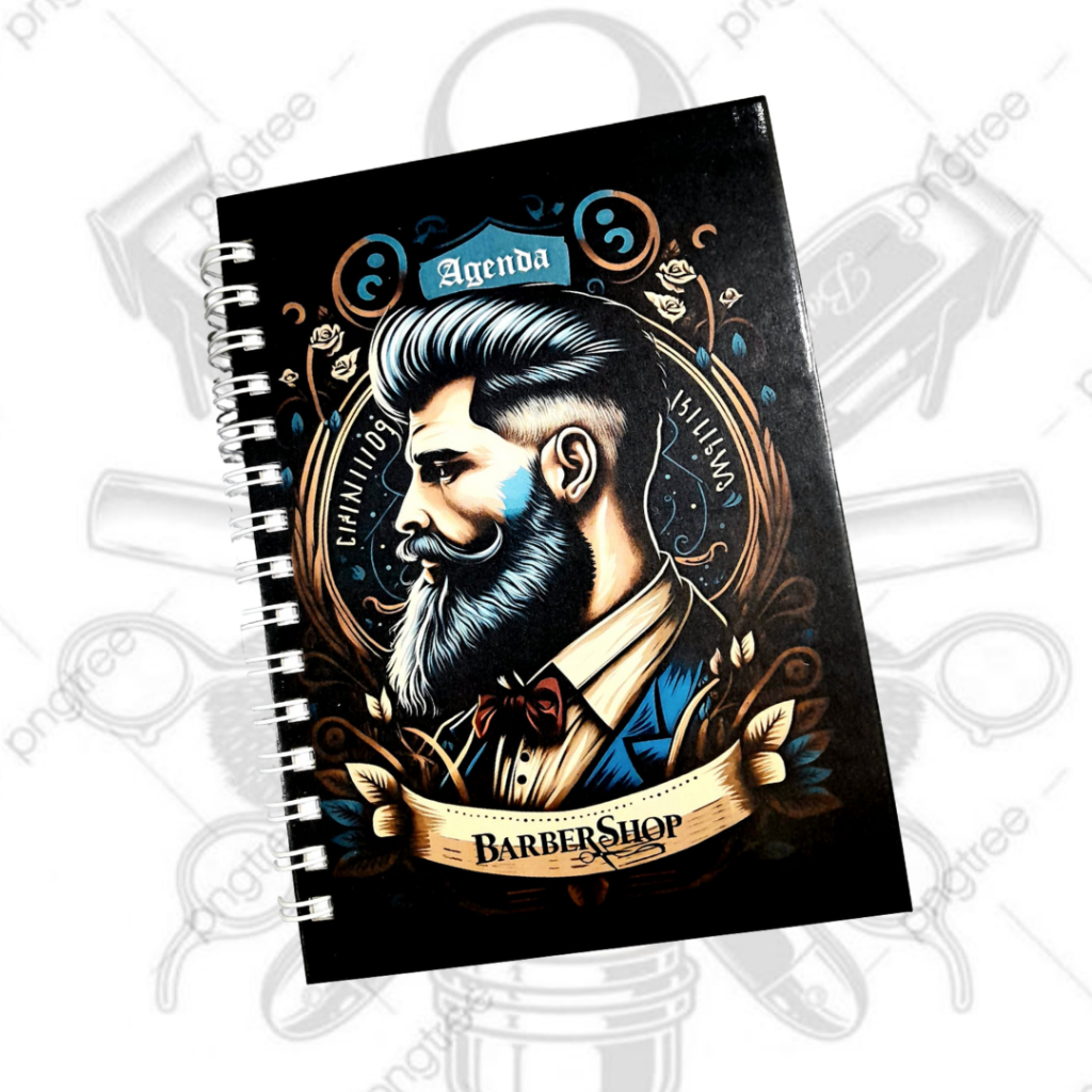 Agenda de barbearia / salão - caderno de agendamento capa dura/ pronta entrega