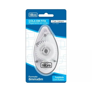Cola Transparente em Fita 8 mm x 8 m (Tipo Corretivo) - Tilibra em Oferta na Shopee