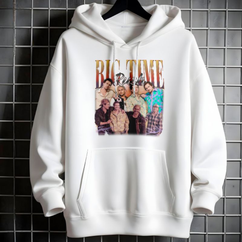Moletom Ganguru Unissex Graphic Big Time Rush Blusa Frio Com Bolso Capuz Casaco Algodão BTL 100