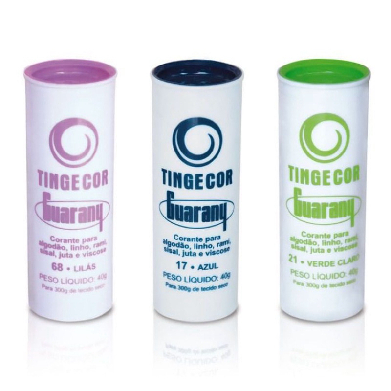 Corante De Roupa Guarany TingeCor 40g. *ESCOLHA A COR DESEJADA:* em Oferta na Shopee