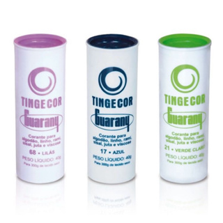 Corante De Roupa Guarany TingeCor 40g. *ESCOLHA A COR DESEJADA:* em Oferta na Shopee
