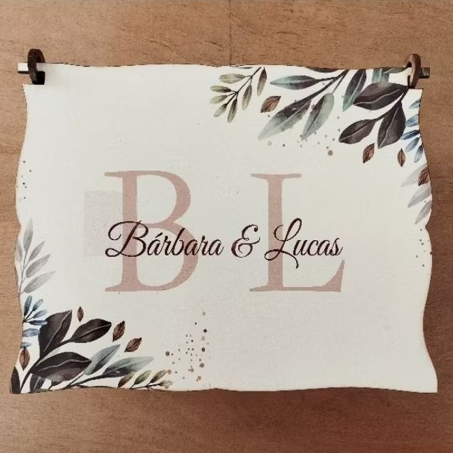 2 Caixas Personalizadas em MDF para casamento 14x18x6,5 em Oferta na Shopee