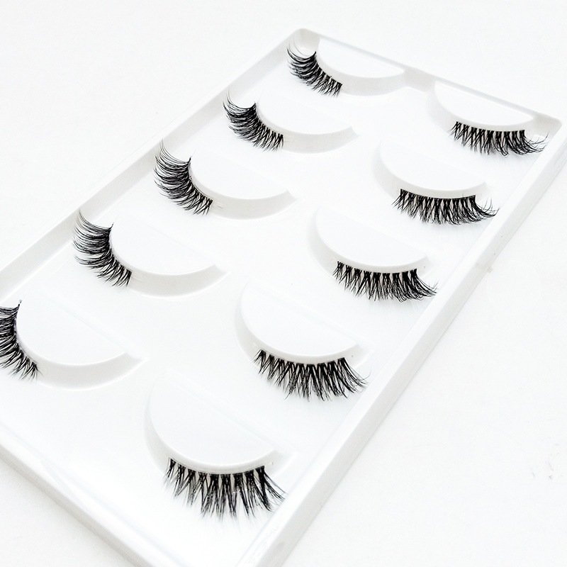 Cilios Postiços 5 Pares e 10 pares Natural Gatinho Pequenos Fox Eyes Brasileiro Cantinho Russo — imagem 2 de 2