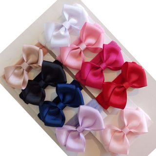 Kit 9 Faixinhas Laços Cruzados Infantil para Bebê na Meia de Seda em Oferta na Shopee