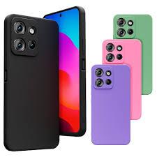 Kit 2X1 Motorola Moto G86 5G - Película Ceramica 9D + Capa Silicone Aveludada Colorida Veludo 3D