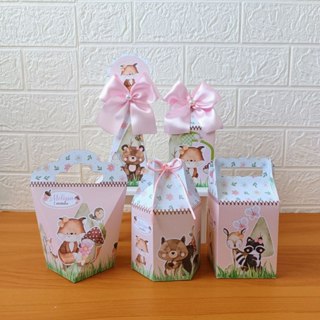 PEGUE E MONTE - Kit Personalizados Bosque Encantado Rosa - Lembrancinhas  Caixinhas para festa em Oferta na Shopee