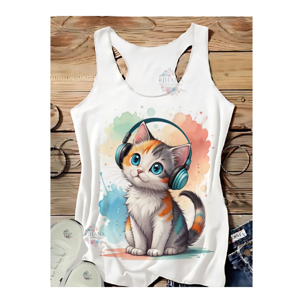 REGATA CRIATIVA GATINHO,FOFO,PETS,MOTOQUEIRA,ACADEMIA,MODA FITNES,MULHER MAROMBA,moda plus size em Oferta na Shopee