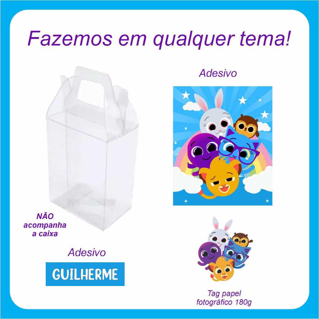 KIT DE ADESIVO E APLIQUE PARA CAIXA DE ACETATO - FAÇO QUALQUER TEMA em Oferta na Shopee