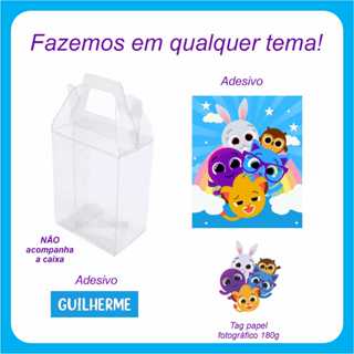 KIT DE ADESIVO E APLIQUE PARA CAIXA DE ACETATO - FAÇO QUALQUER TEMA em Oferta na Shopee