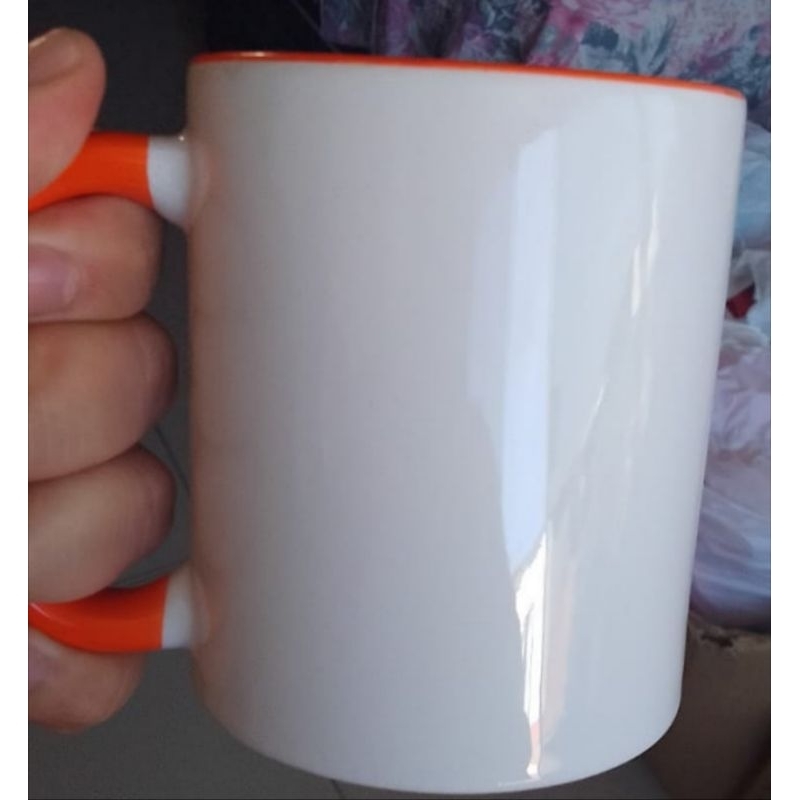 Caneca Sublimática 325ml Alça e Interior Colorido - Cerâmica com Resina A+ para Personalização