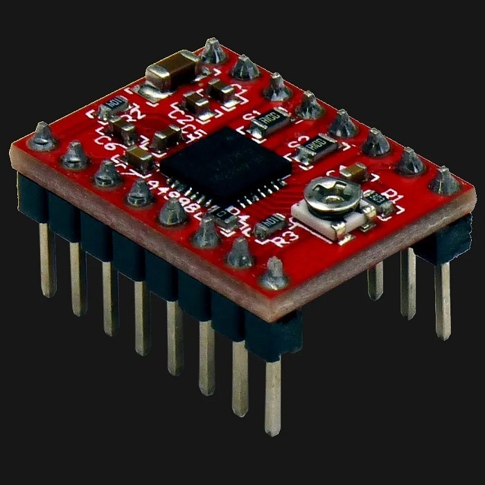 Driver de motor de passo a4988 vermelho uso em cnc impressora laser e outros