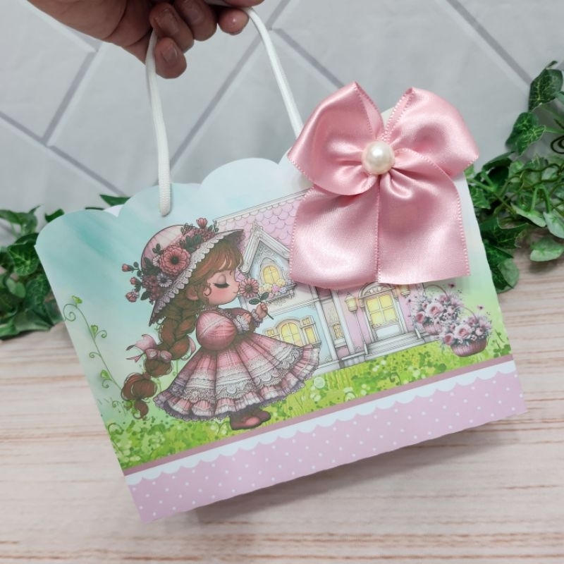 Sacolinha Casa de Boneca Personalizada l Sacolinha l Lembrancinha l Festa infantil l Festa Casa de Boneca