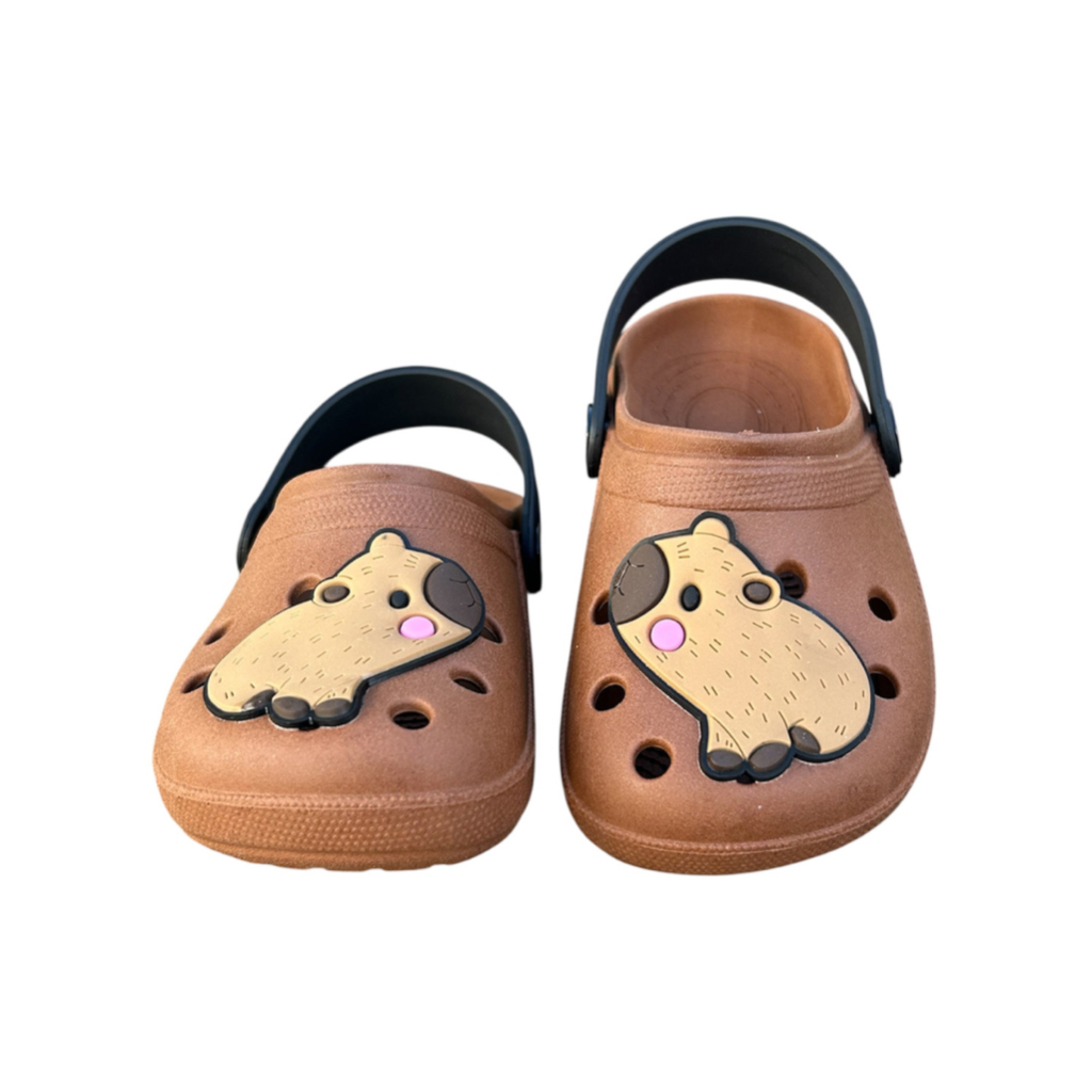 Babuche Sandália Capivara Menino e Menina Leve Macio Confortável Enfeite Emborrachado