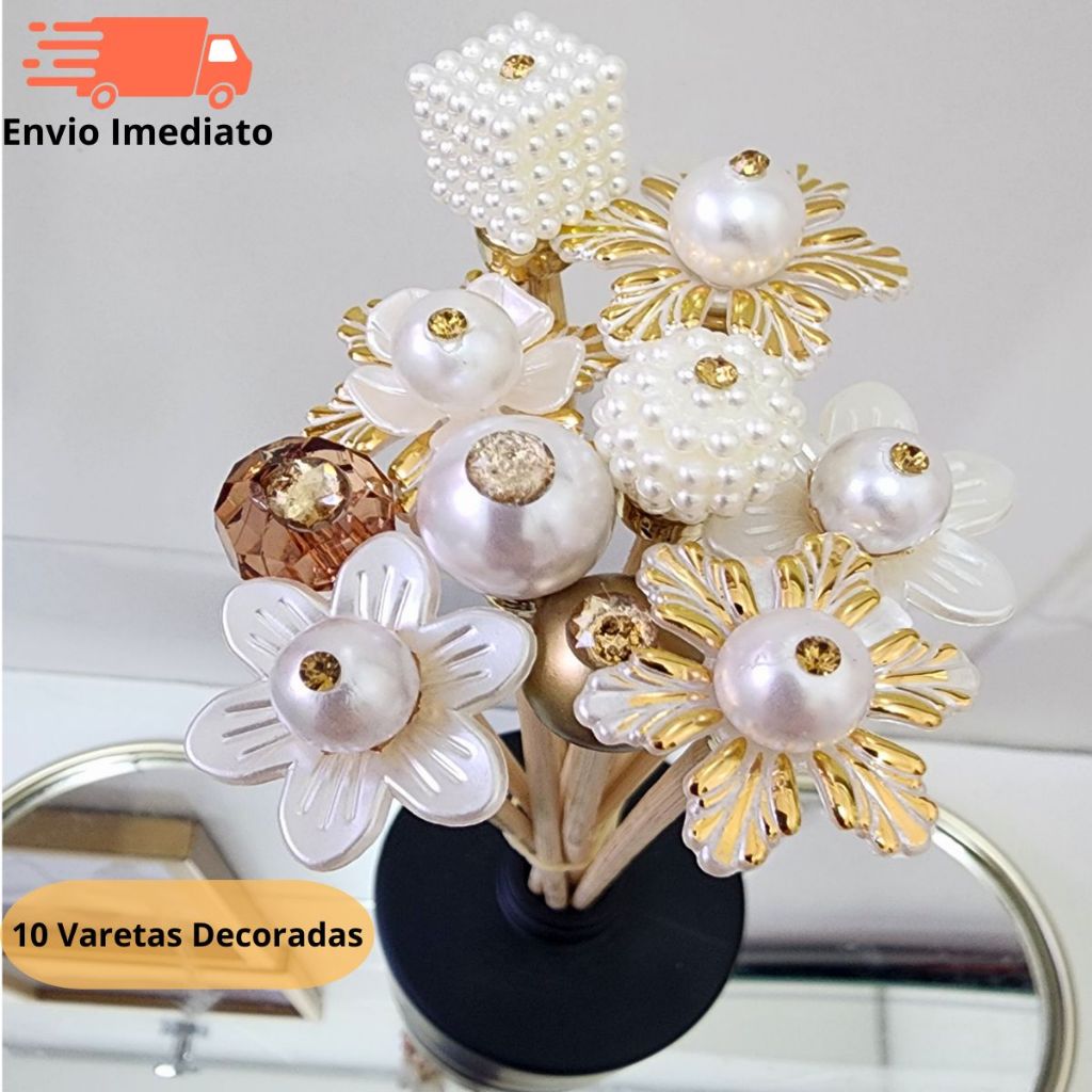 Varetas Decoradas para Aromatizador de Ambiente Varetas para Difusor luxo em Oferta na Shopee