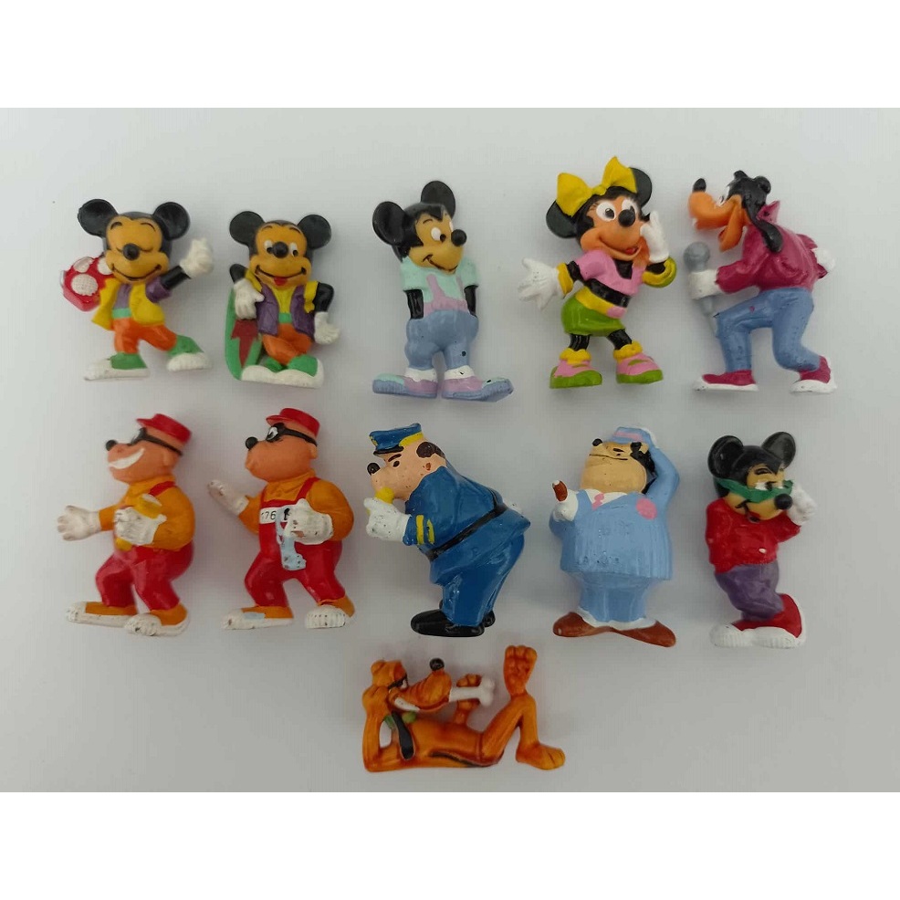 Kinder ovo - Mickey e seus amigos (ano 1989, falta o boné do Pateta, obs. algum boneco precisa de reparo na pintura)