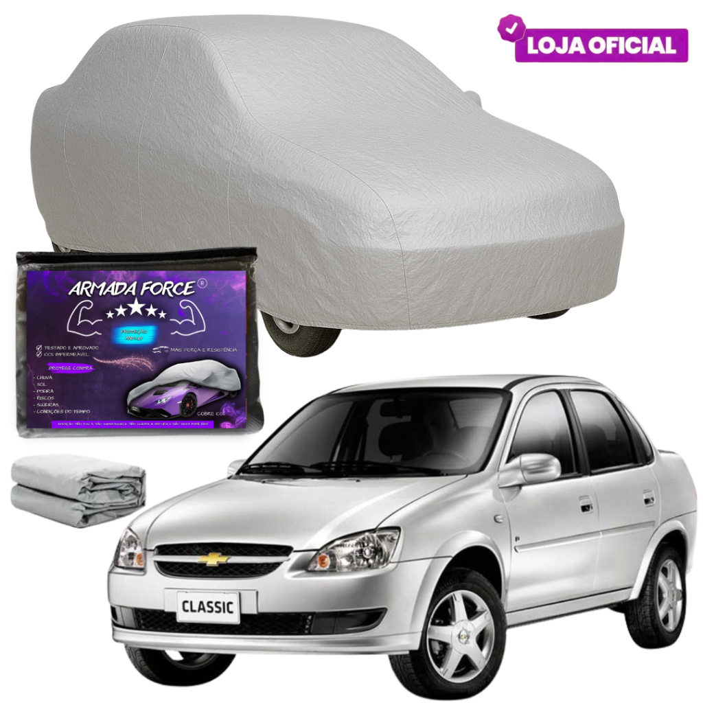 Capa Cobrir Chevrolet Corsa Classic Todas as Gerações ARMADA FORCE Impermeável 100% S/F Anti-UV em Oferta na Shopee