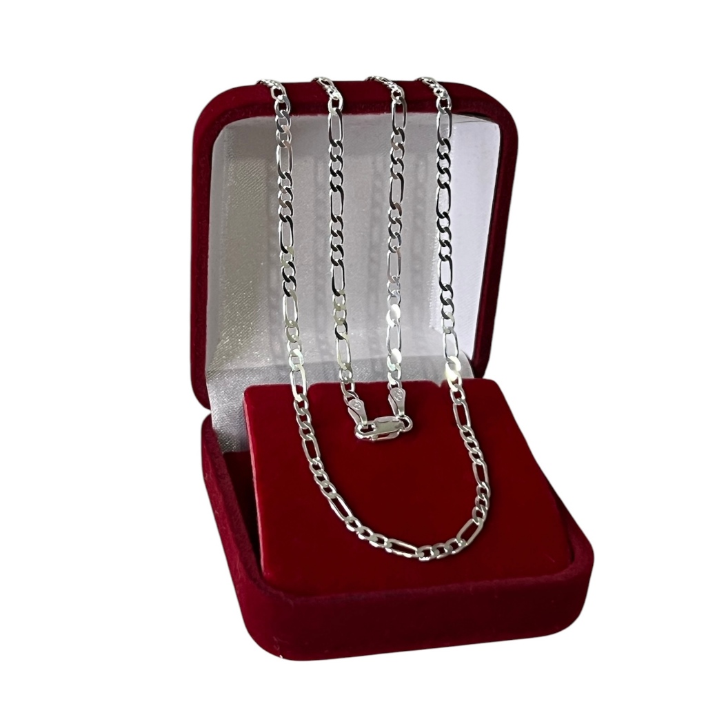 Corrente de Prata 925 Masculina 3x1 2mm 60 ou 70cm. Prata 925 legítima. em Oferta na Shopee