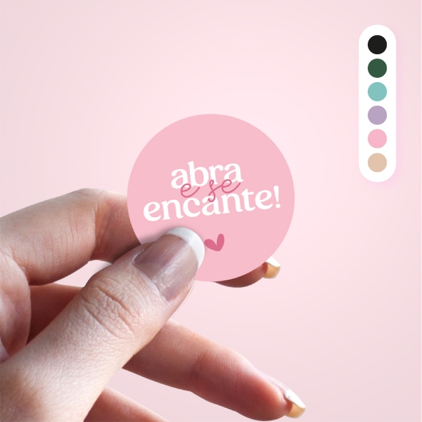 Adesivo para embalagem 3x3 etiqueta redondo obrigada pela compra em Oferta na Shopee