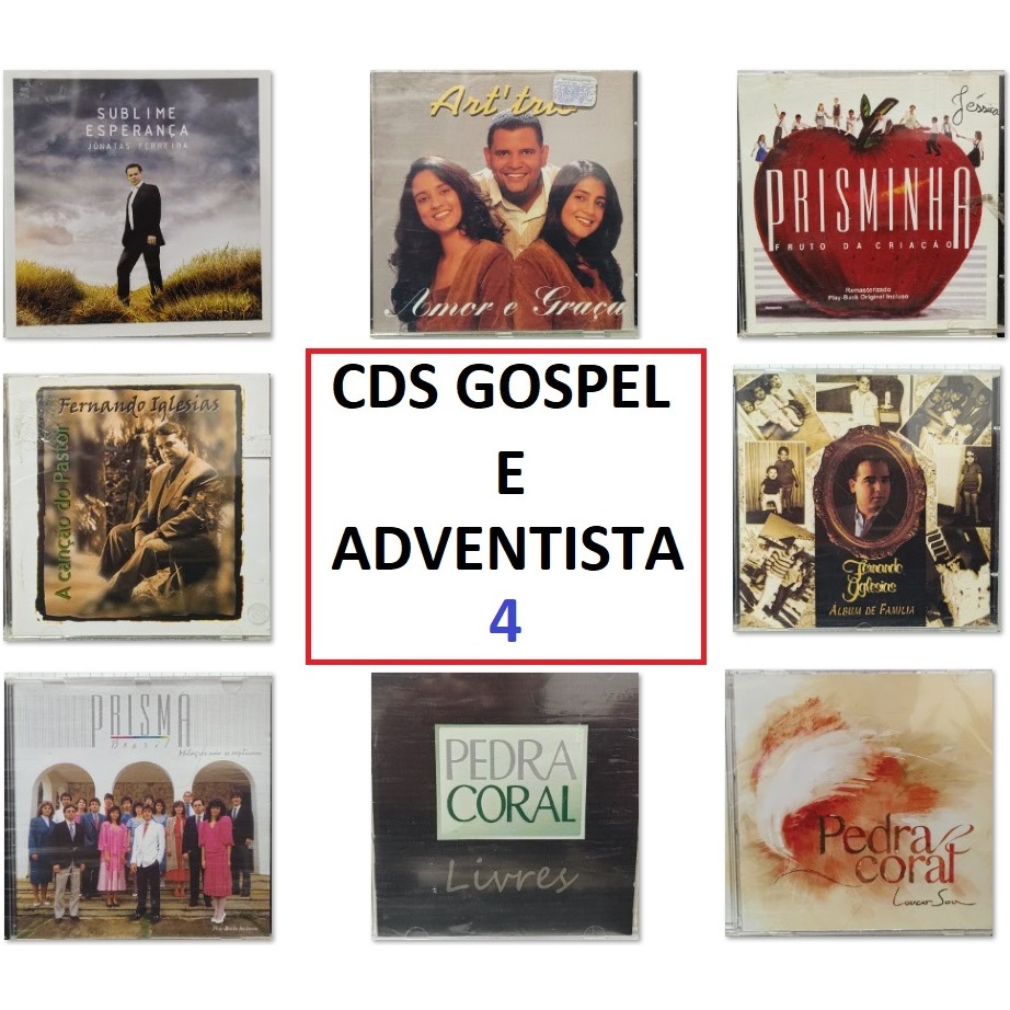 CDs GOSPEL e ADVENTISTA PEDRA CORAL FERNANDO IGLESIAS PRISMA BRASIL ART TRIO JONATAS OLIVEIRA - RARIDADES 4