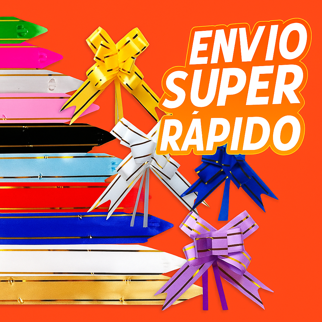 50 LAÇO FÁCIL MAGICO P/ PRESENTE *P , M , G* - 3 tamanhos, varias cores em Oferta na Shopee