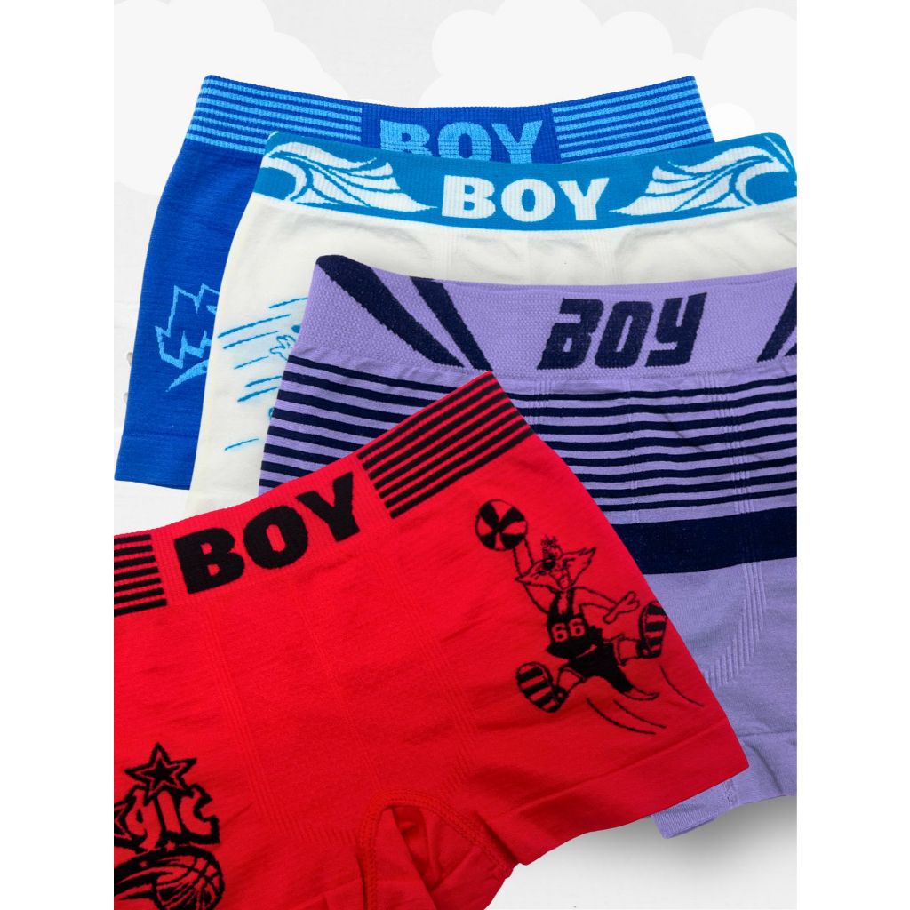 KIT 10 CUECAS BOXER INFANTIL MASCULINO SEM COSTURA BOX ORIGINAL PROMOÇÃO PREMIUM