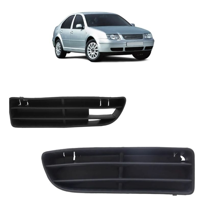 Par Moldura Original VW Grade Farol Milha Bora 1998 A 2006