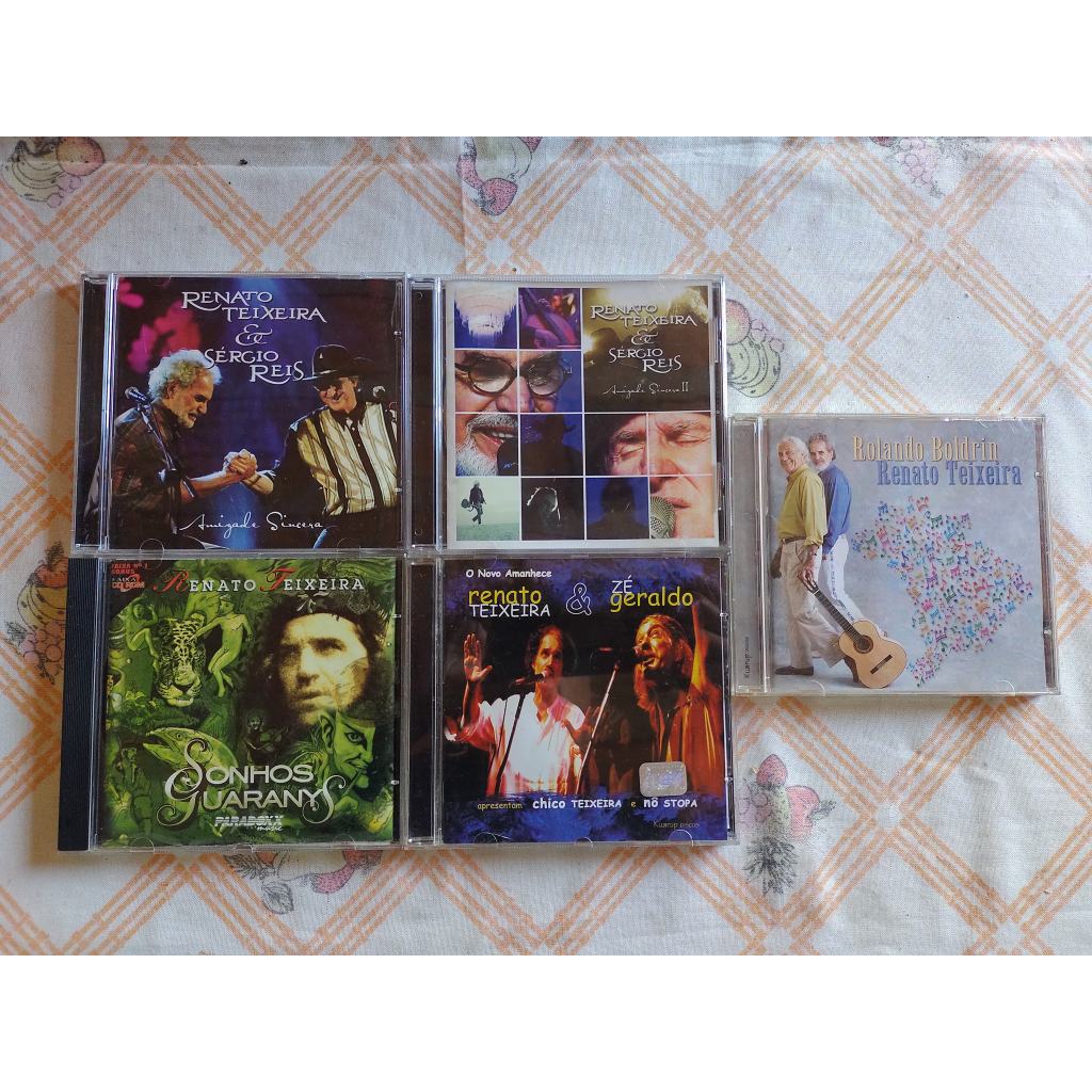 Renato Teixeira Kit Com 5 Cds - Com Zé Geraldo e Sérgio Reis, Rolando Boldrin