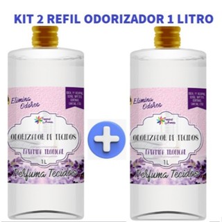 Kit 2 Refil Odorizador de Tecido Lavanda 1 Litro Tropical Aromas em Oferta na Shopee