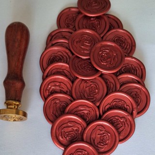 Lacre de Cera Convite de Casamento – Modelo Rosa em Oferta na Shopee