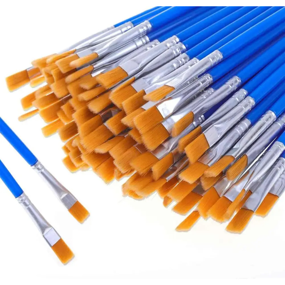 Kit 6,12,18 ou 24pcs Conjunto De Pincéis Para Pintura Artista Acrílicos, Óleo Aquarela Guache Tecido