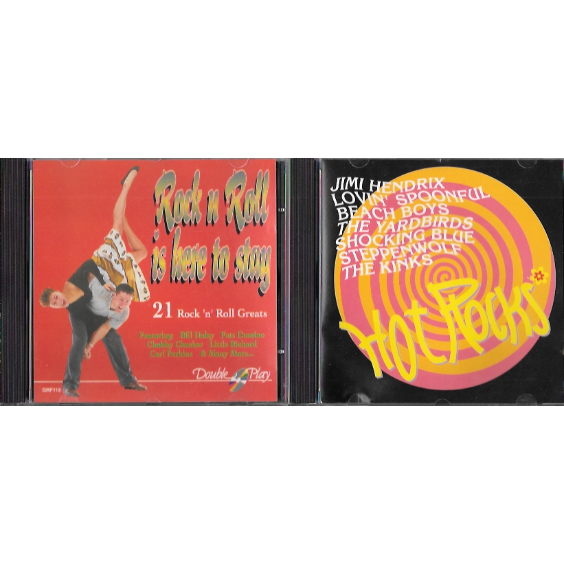 CD: Rock'n'Roll is here to stay (21 Rock'n'Roll Greats) + Hot Rocks (Jimi Hendrix; Lovin' Spoonful)