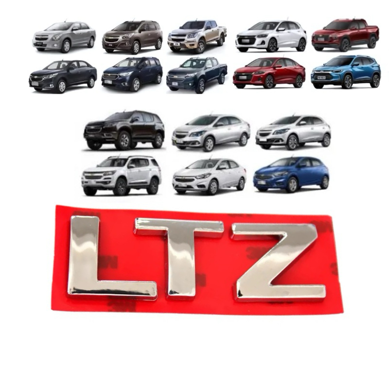 Emblema Letreiro LTZ Spin Cruze Onix Agile 2012 a 2018 unidade em Oferta na Shopee