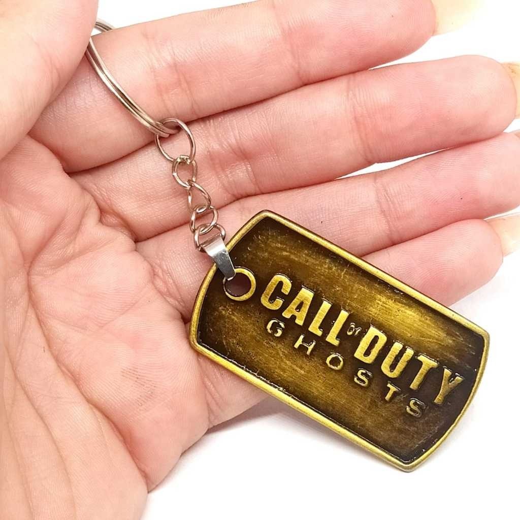 Kit com 6 Chaveiros Call Of Duty Ghost Frente & Verso Jogo / Gamer / Player / Geek
