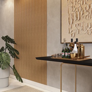 Kit 10 Até 100 Placas Ripadas Painel Decorativo Sala Quarto Escritório Cozinha MDF PREMIUM 45cmx10cm em Oferta na Shopee