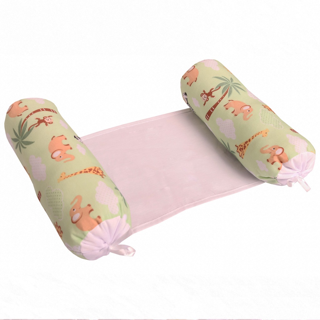 Almofada Rolinho de Apoio Segura Bebê Protetor Berço Confortável Várias Estampas 42 cm