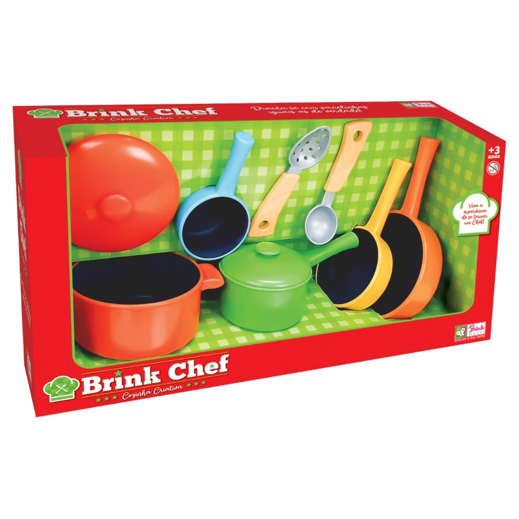 Brink Chef Panelinhas Com Acessórios 9 Peças - Brink Model