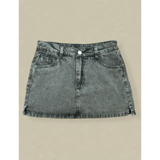 Short Saia Jeans Feminino Black
