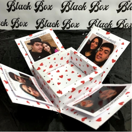 PRESENTE CAIXA EXPLOSÃO NAMORADO EU TE AMO PORQUE COM FOTOS INCLUSAS