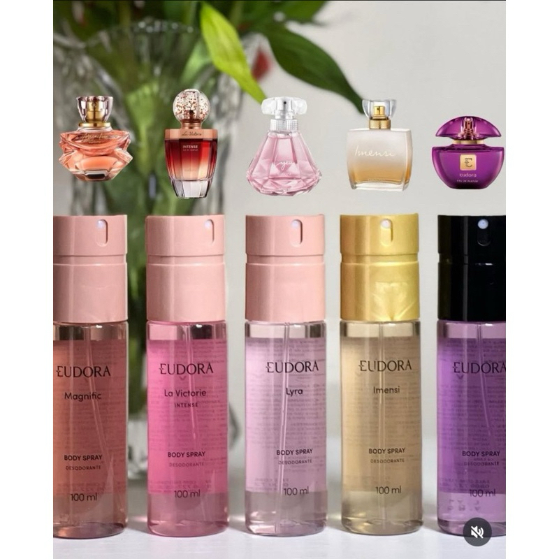 Desodorante Body Spray La Victorie Intense,Diva Esplêndida, Magnific, Imensi,Lyra,Eudora 100ml Eudora