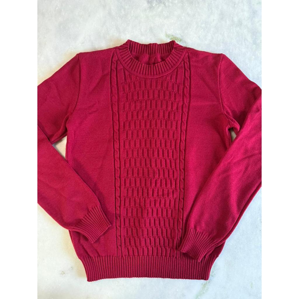 Blusa Feminina Tricô Suéter Básica Modal em Oferta na Shopee