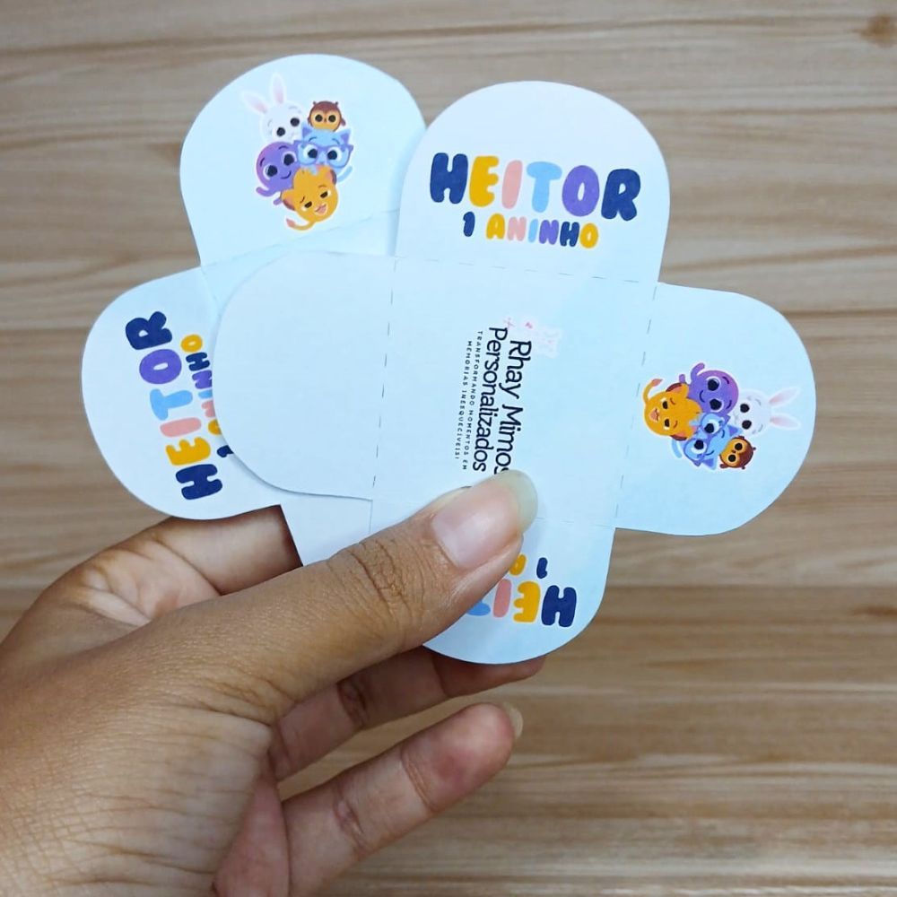 Forminha de Doces Personalizada Bolofofo / Festa Infantil / Aniversário / Lembrancinha