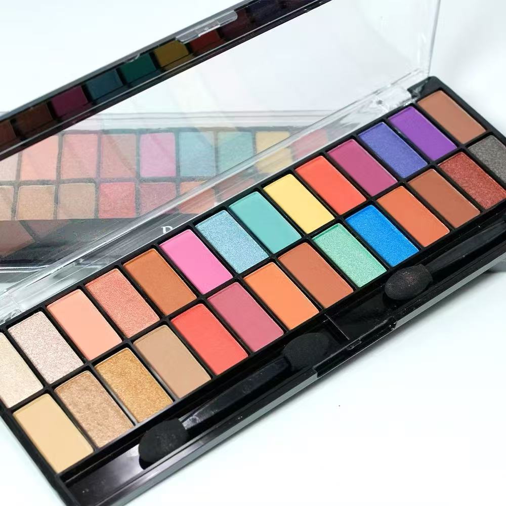 Paleta de sombras Belle Angel sombras colorida 28 cores com pincel B105