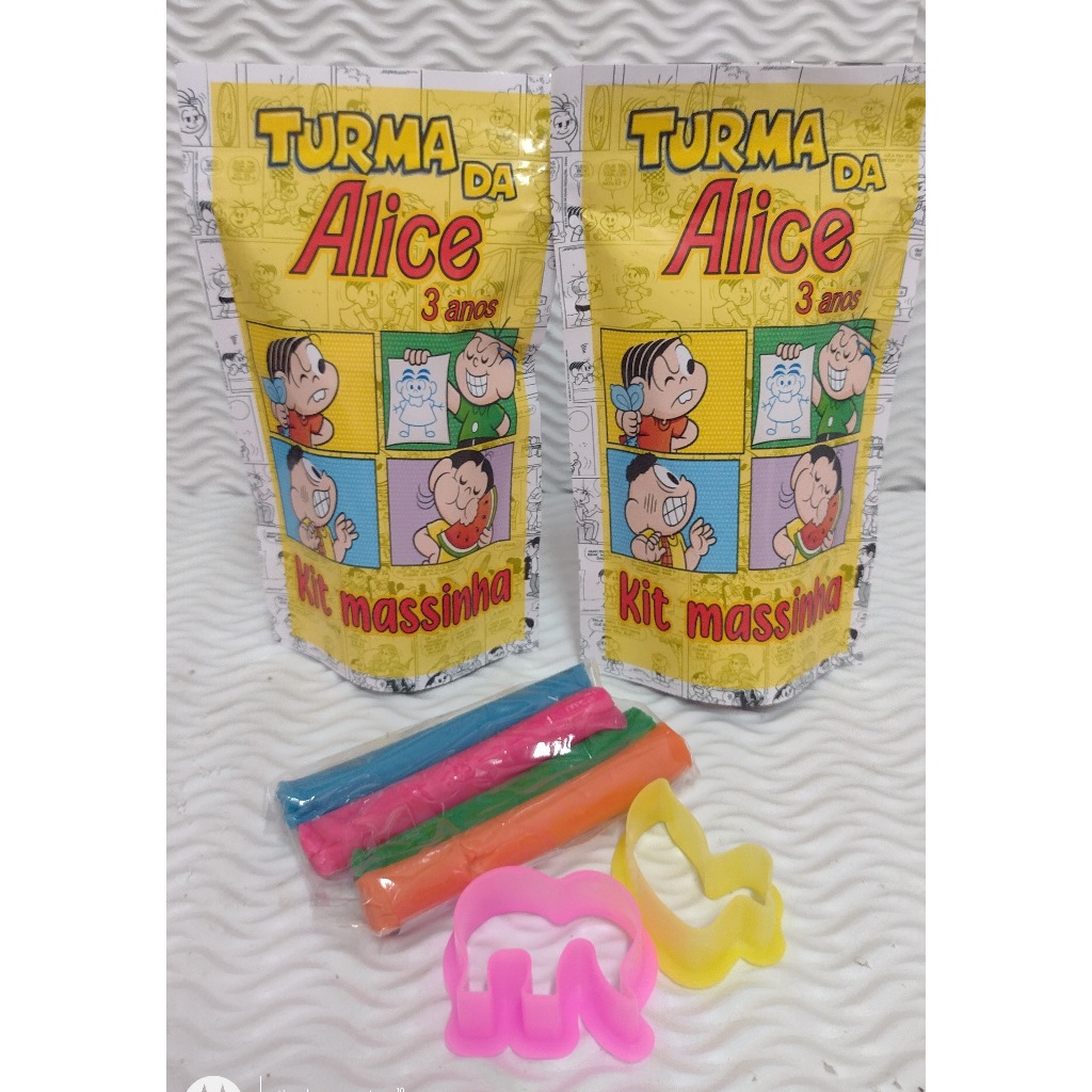 Kit Massinha- Saco Zip lock Personalizado Turma da Mônica - Tamanho 10x17,5cm.