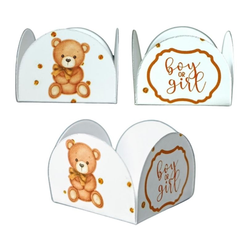 Forminha para Brigadeiro Urso Ursinho CHÁ REVELAÇÃO CHÁ DE BEBÊ Festa Aniversário Doce - QUALQUER TEMA