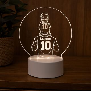 Luminária Decorativa  – Acrílico 3mm com Base LED | Presente Personalizado com Dois Nomes | Gravação a Laser em Oferta na Shopee