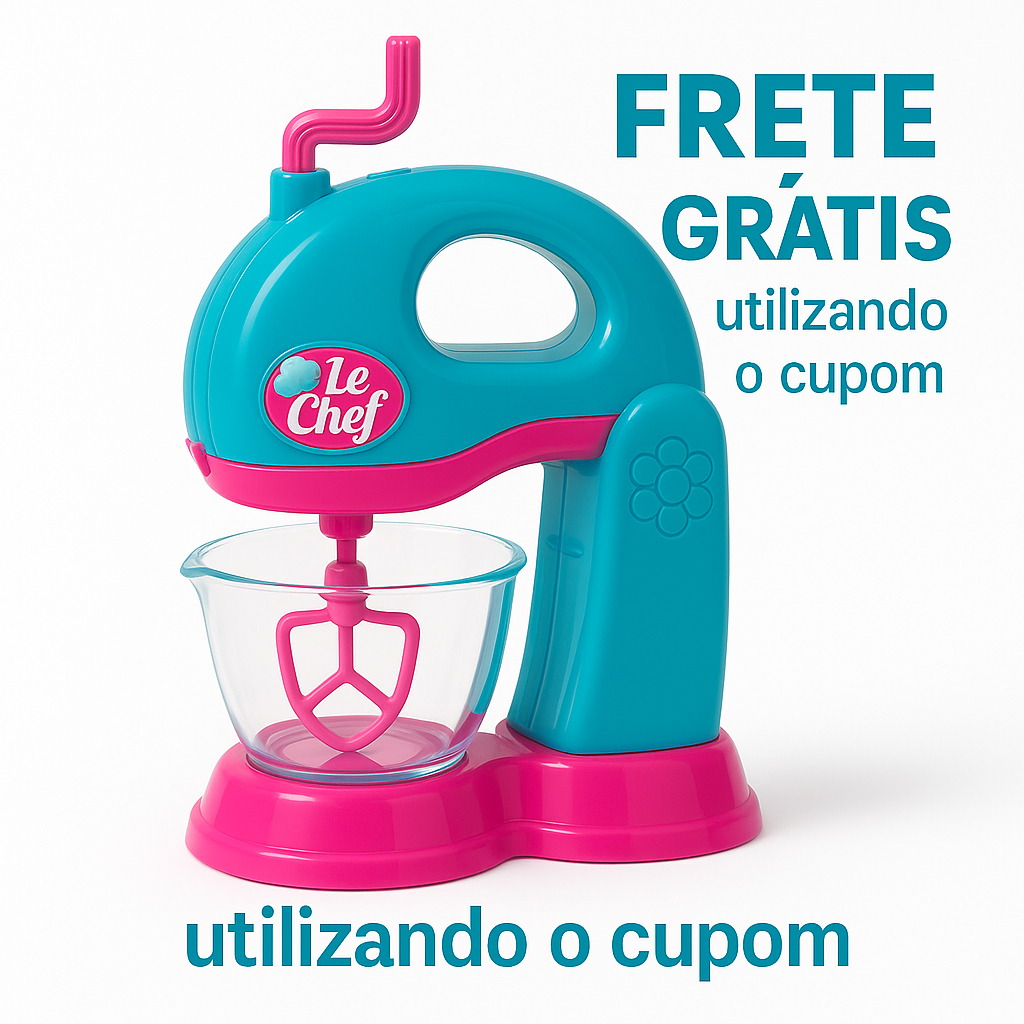 Cozinha Infantil Brinquedo – Batedeira Le Chef Educativa e Divertida