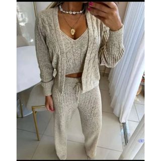 Conjunto Trijunto Feminino Inverno Tricot Mousse 3 Peças Elegante Mousse Premiun em Oferta na Shopee
