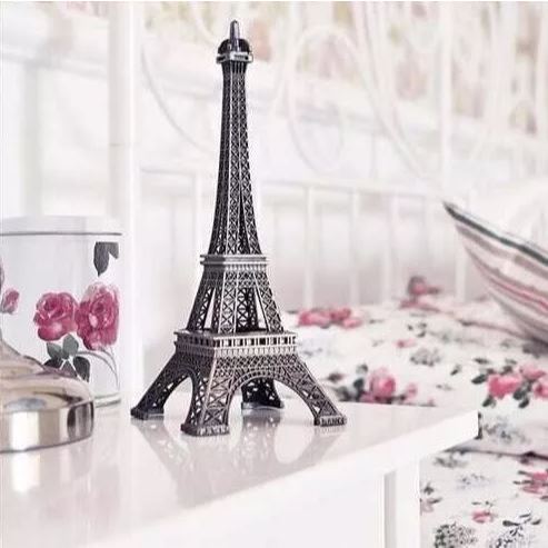 Torre Eiffel Paris Decoração Em Metal 25cm 33cm 40cm em Oferta na Shopee