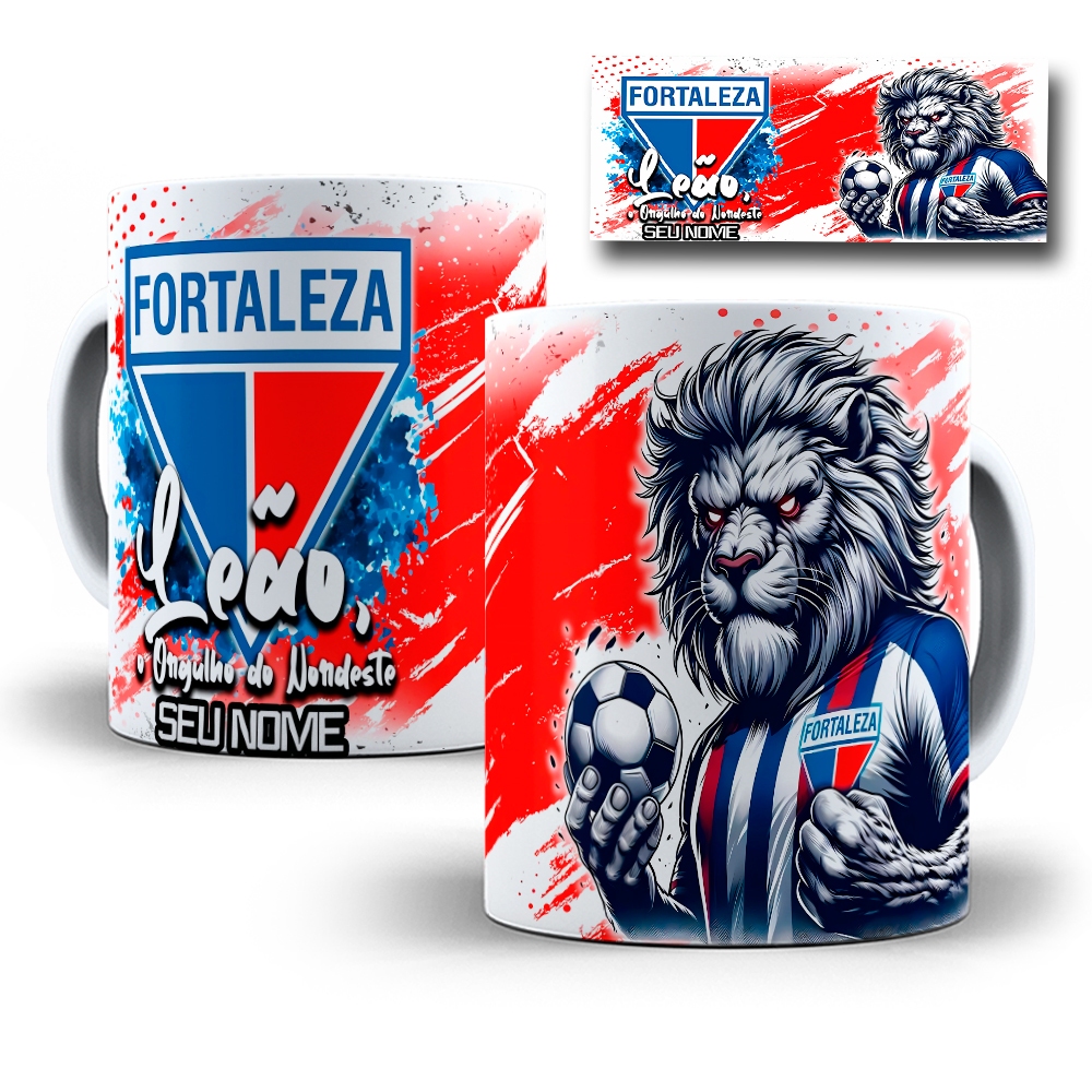 Caneca Porcelana Time Fortaleza Personalizada Com Seu Nome em Oferta na Shopee