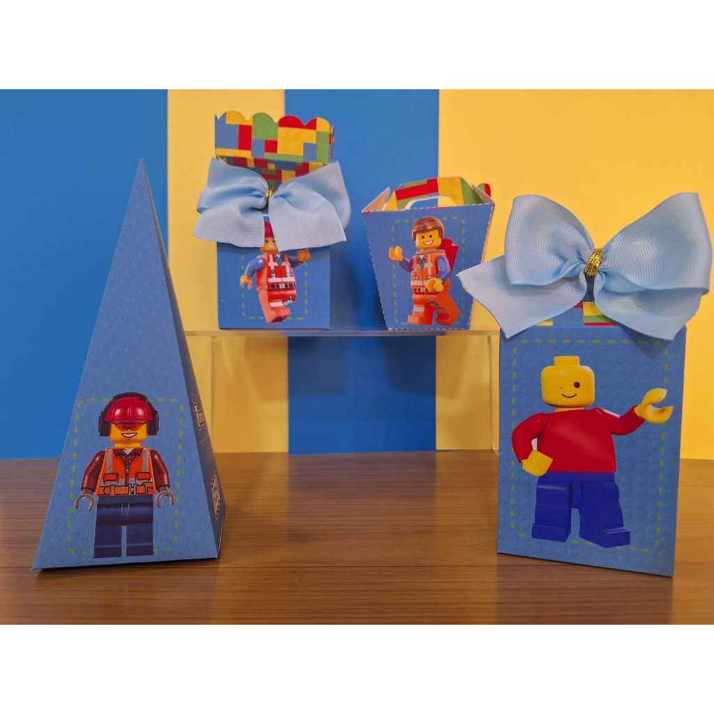 Kit PEGUE E MONTE LEGO- LEGO MENINO- Kit PEGUE E MONTE FESTA LEGO- Lembrancinhas personalizadas- Kit festa